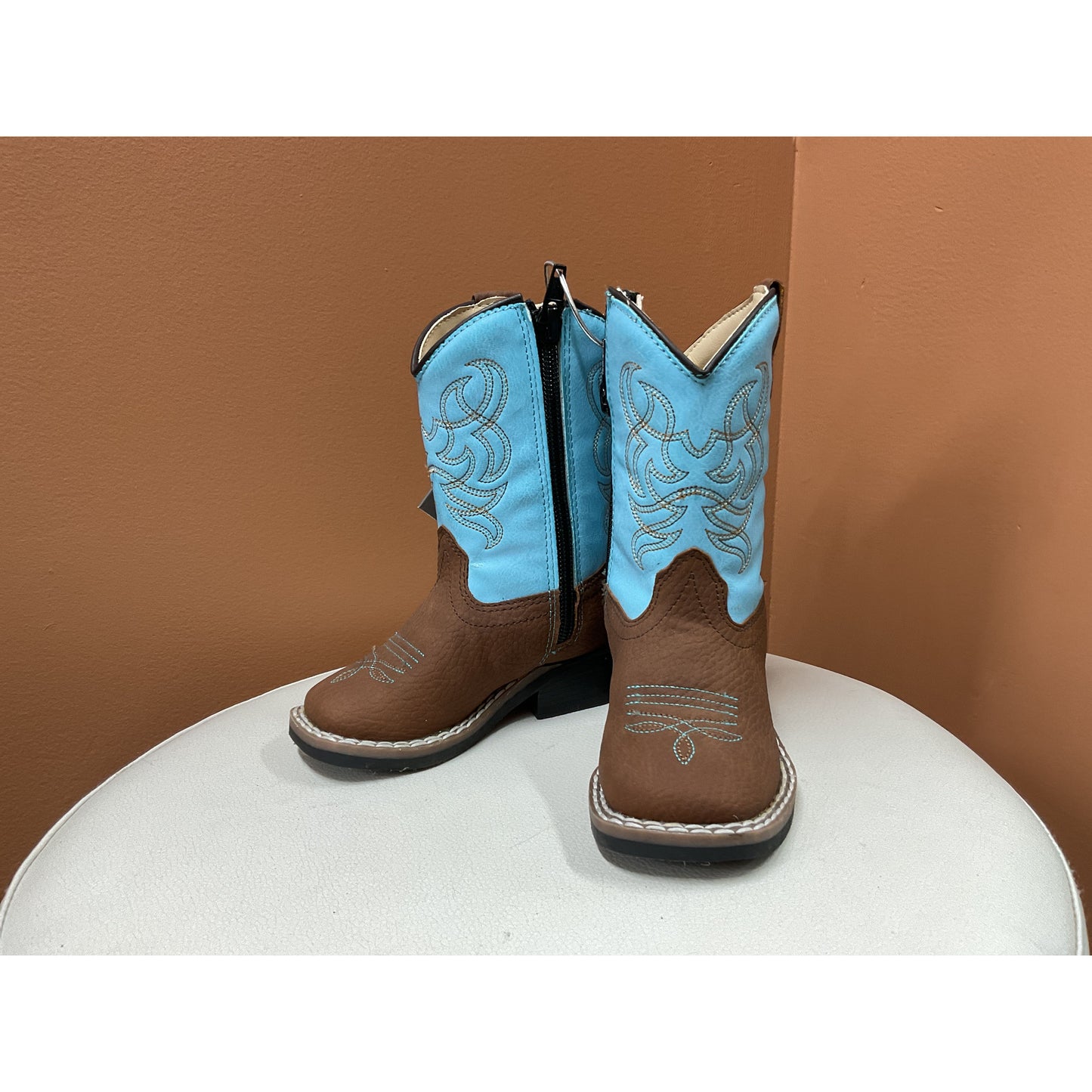 Old West Toddler & Youth Cowboy Boot, Square Toe, VB9167 & VB1067