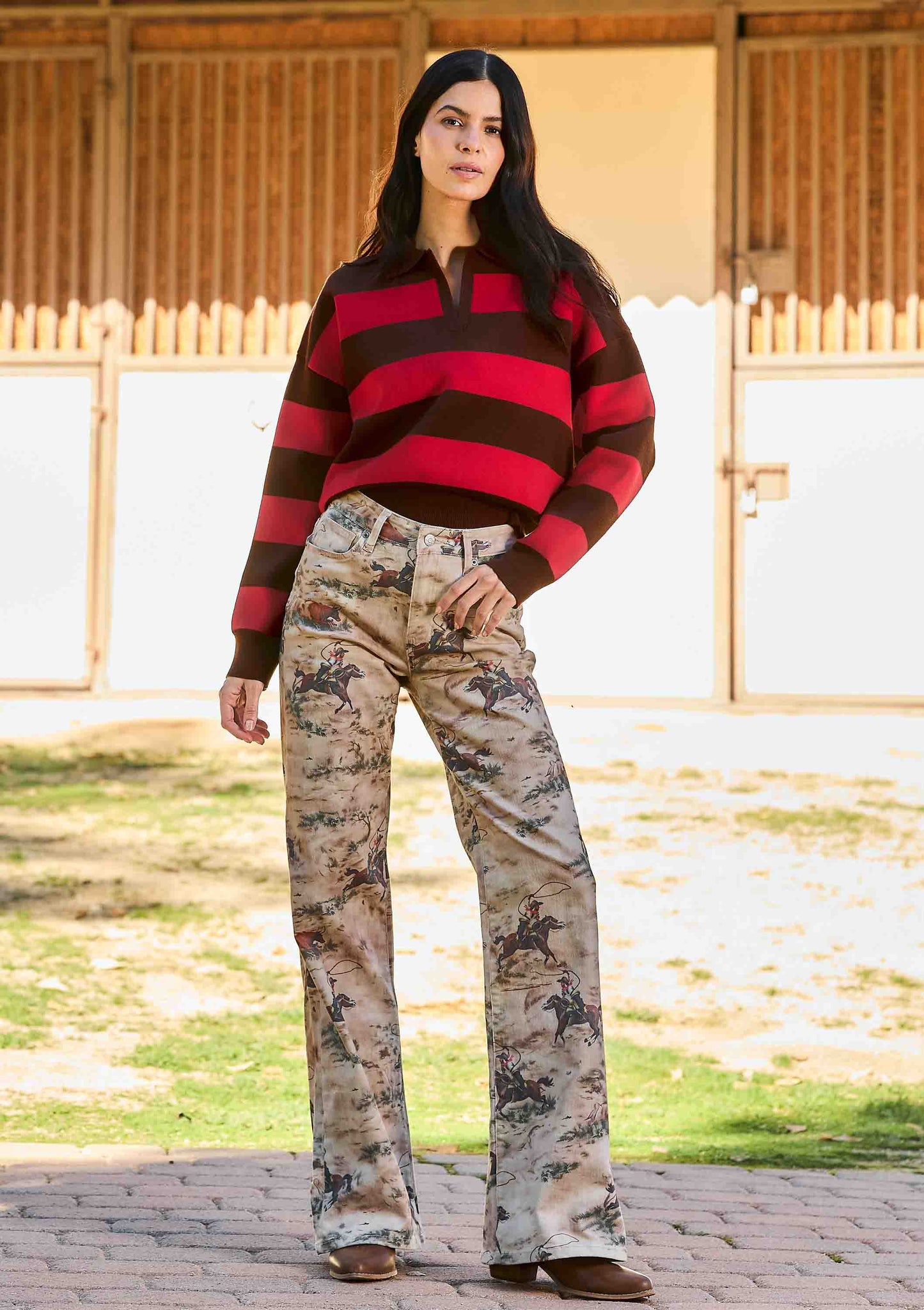 Cowboy Wide Leg Jeans