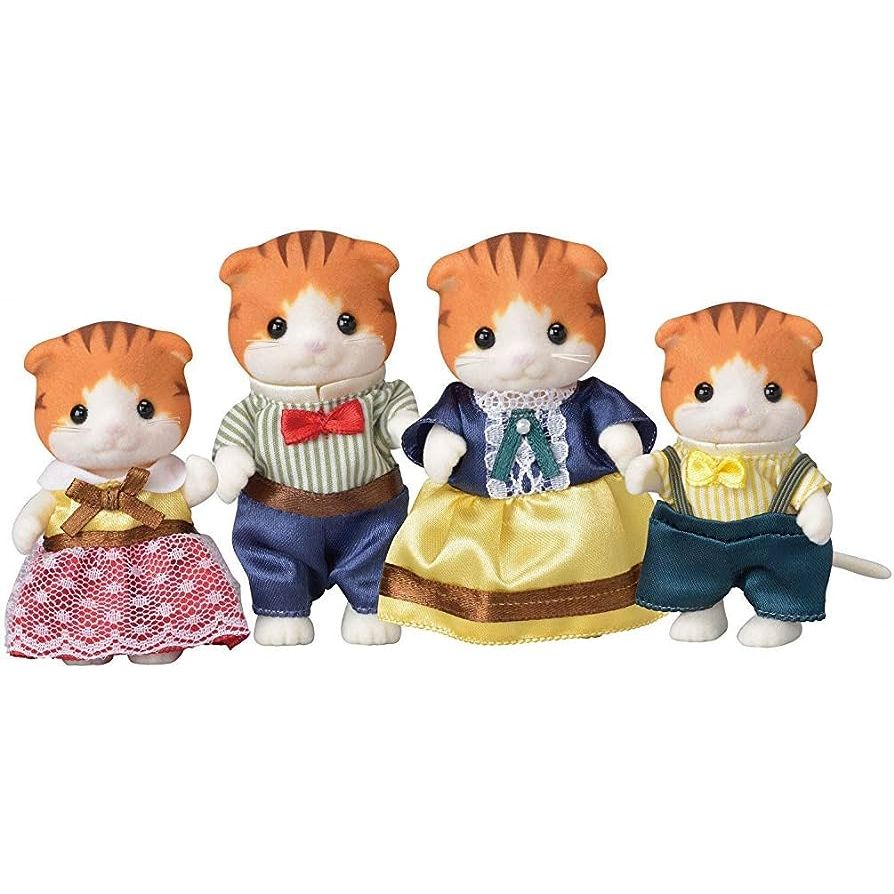 Calico Critters Maple Cat Family