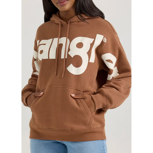 Women's Wrangler Bold Logo Hoodie Brown 112361173 and Red 112371605