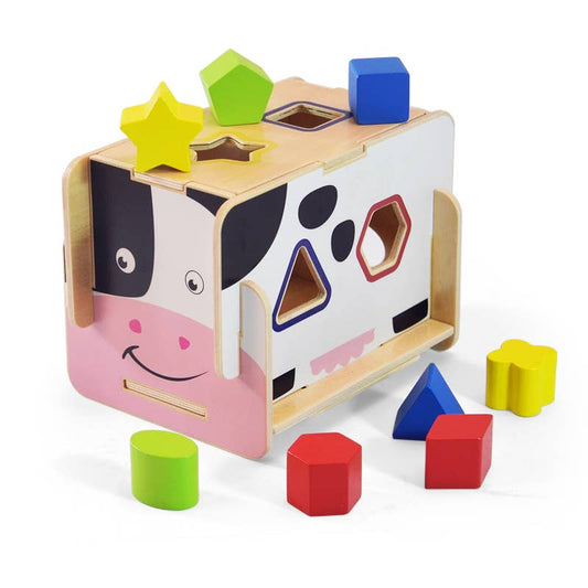 AC6662   Building Cow Shape Sorter - Open Case