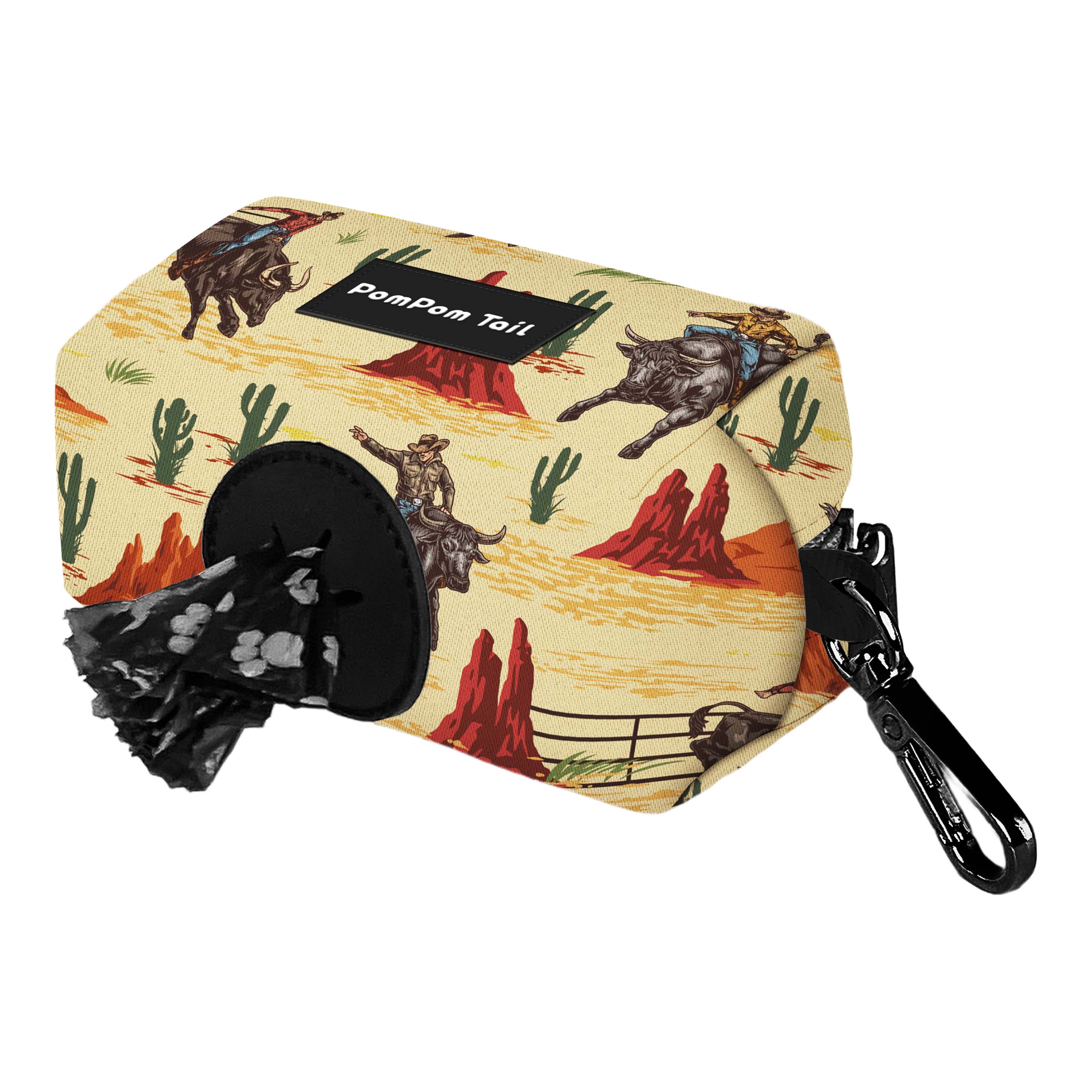 Bull Rodeo Custom Dog Poop Bag Dispenser with Strong hook