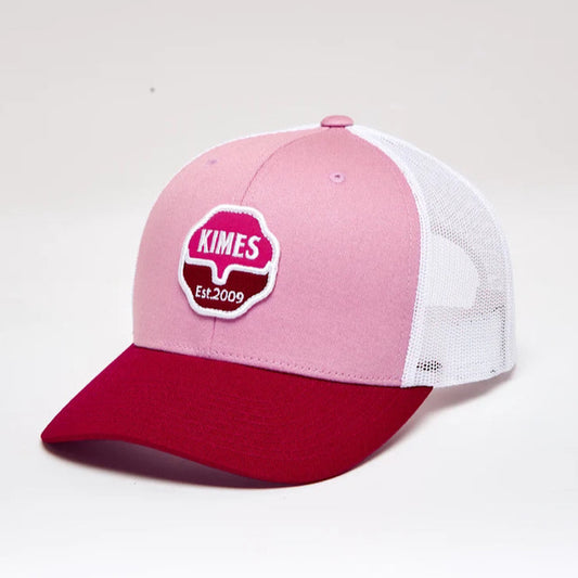 Kimes - Notary Pink Red & White Snap Back Ladies Ball Cap