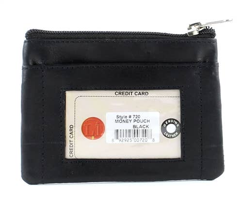 I.D. Window Coin Purse Style : 720 Black