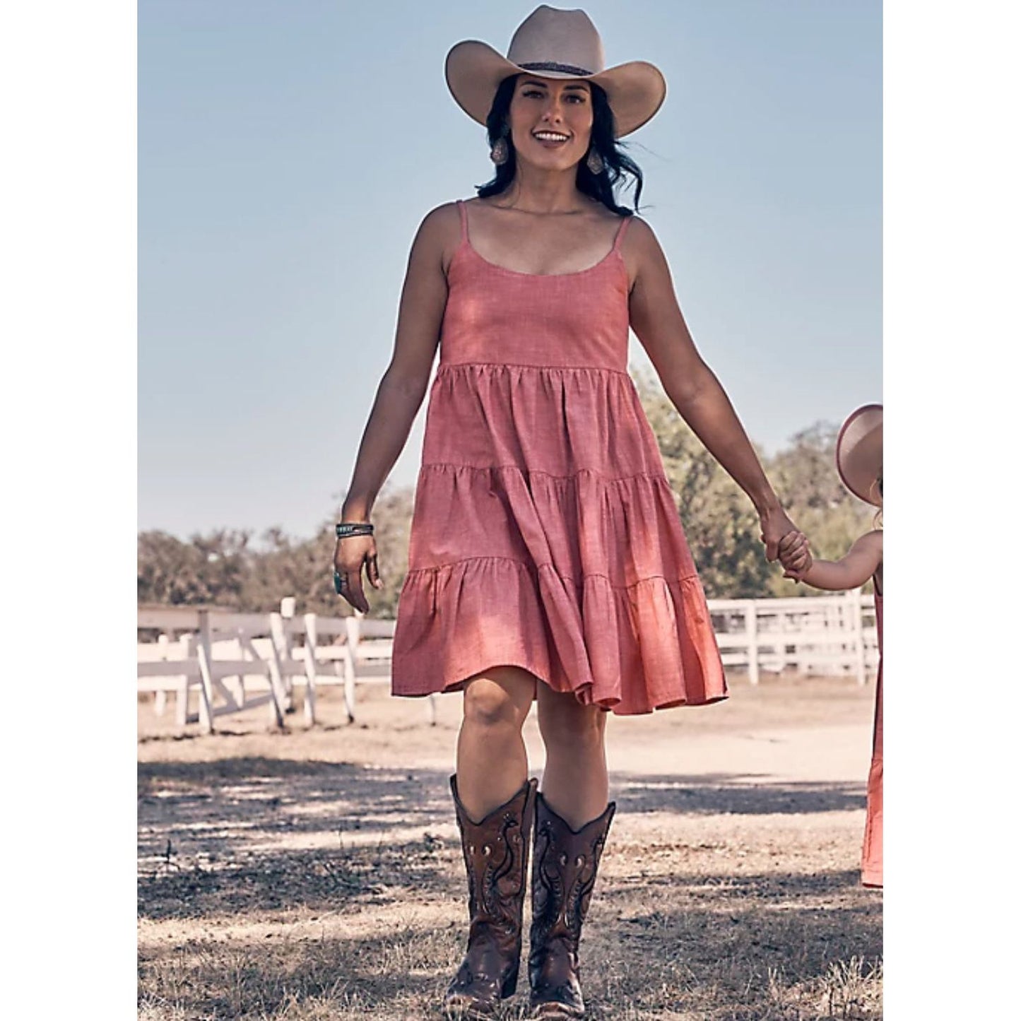 WOMEN'S WRANGLER STRAPPY TIERED DRESS 112365032