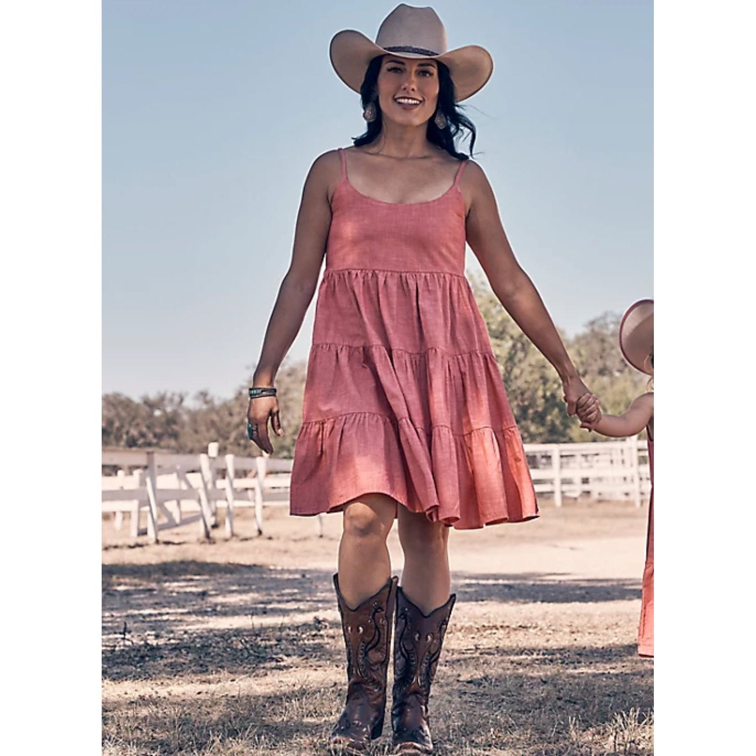 WOMEN'S WRANGLER STRAPPY TIERED DRESS 112365032
