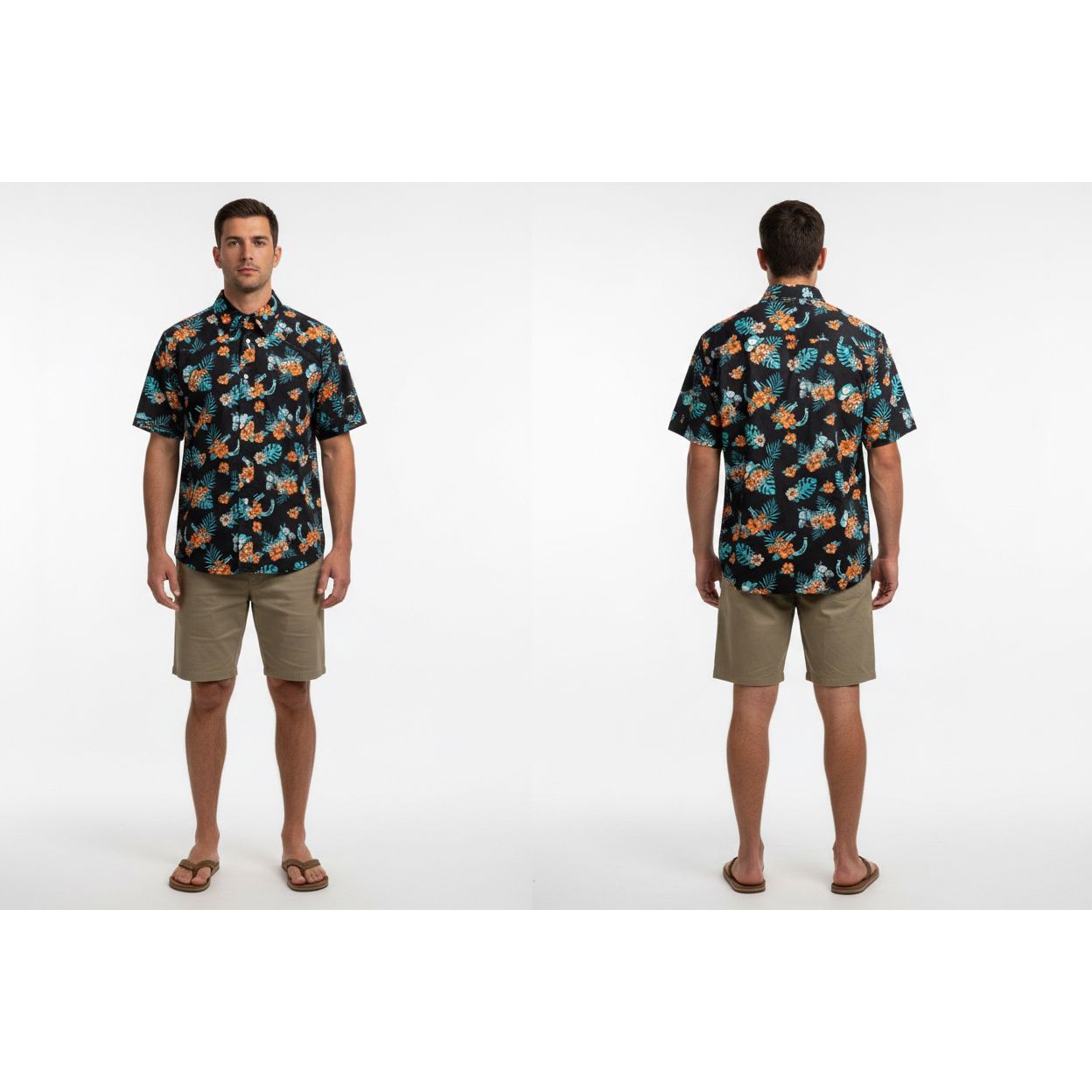 Roper Men’s Snap Shirt, Aloha horse, Short Sleave 03-002-0064-0329