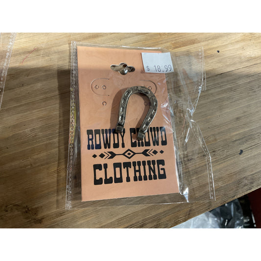 Rowdy Crowd Horseshoe hat pin