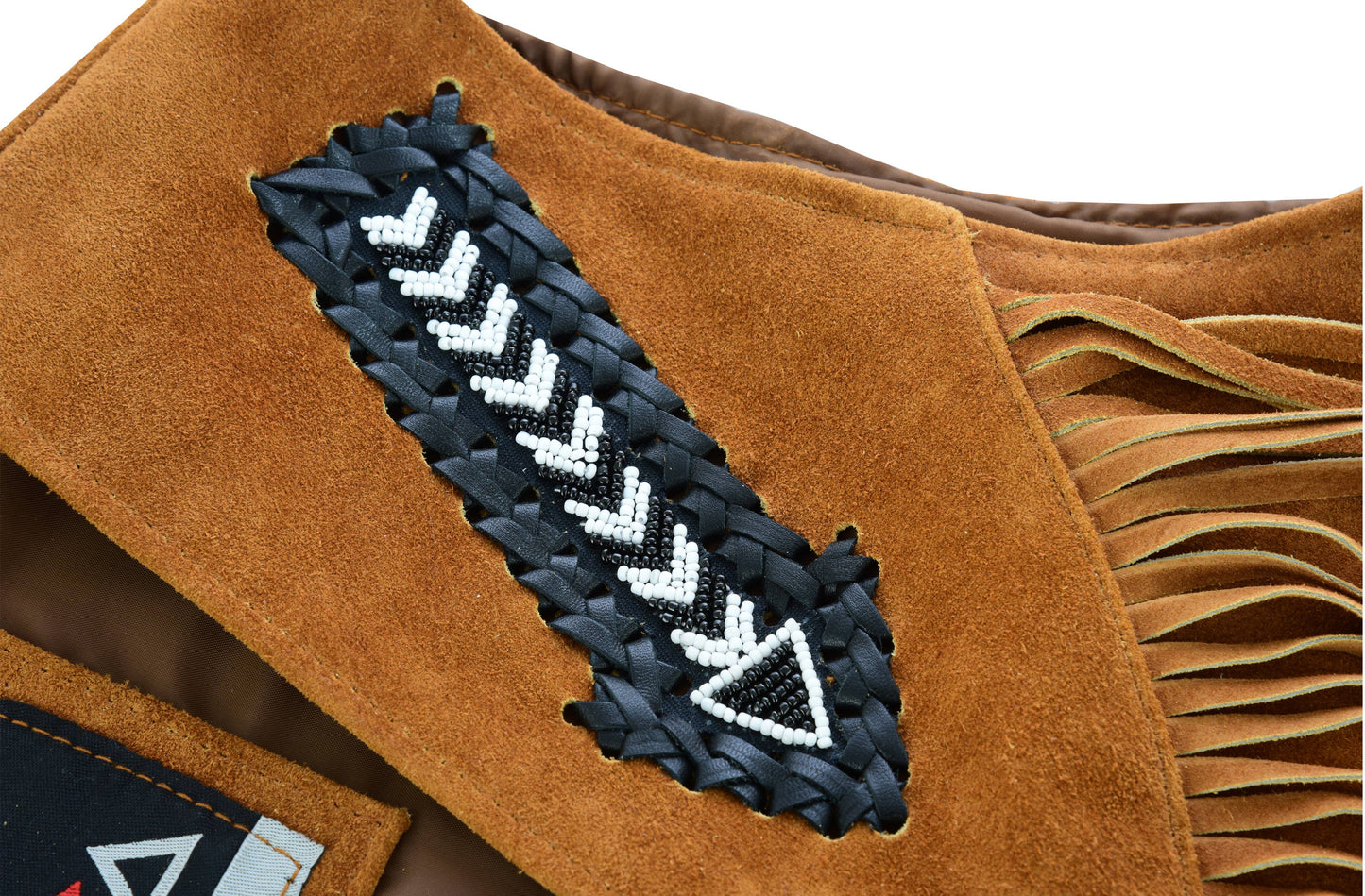 Suede Leather Vest with Fringes