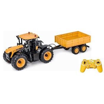 Double E 1:16 Jcb Rc Farm Tractor with Trailer 660-4630
