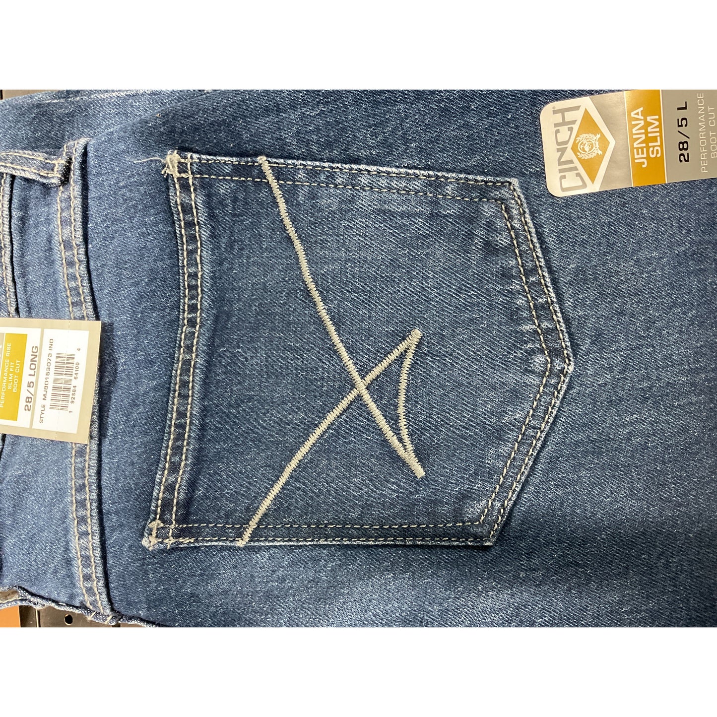 Cinch Ladies Jean - Jenna - Performance Rise, Slim Fit, Boot Cut Indigo MJ80153073