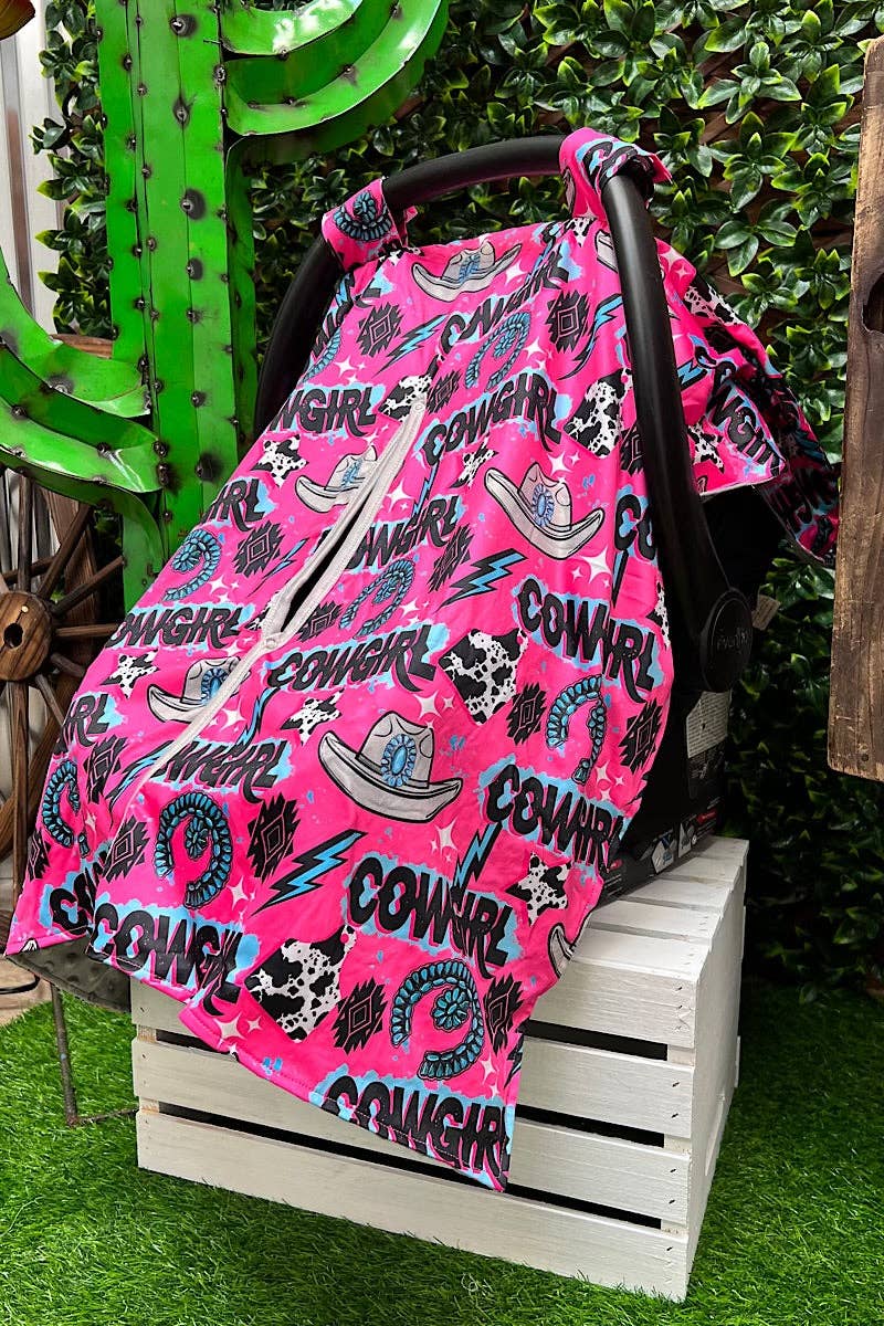 Cowgirl" Multi-Printed on Car Seat Cover ZYTG25153013 M