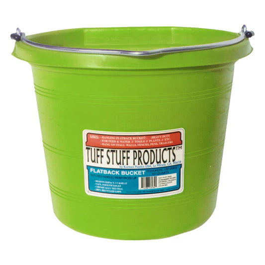 Tuff Stuff Flat Back Bucket 20qt