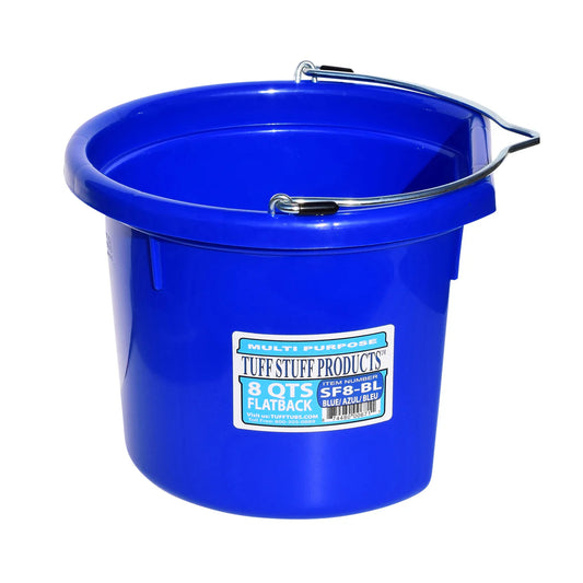 Tuff Stuff Assorted Flat Back 8qt Bucket