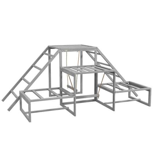 Chicken Swing & Perch Toy Set with Ladder and Platforms