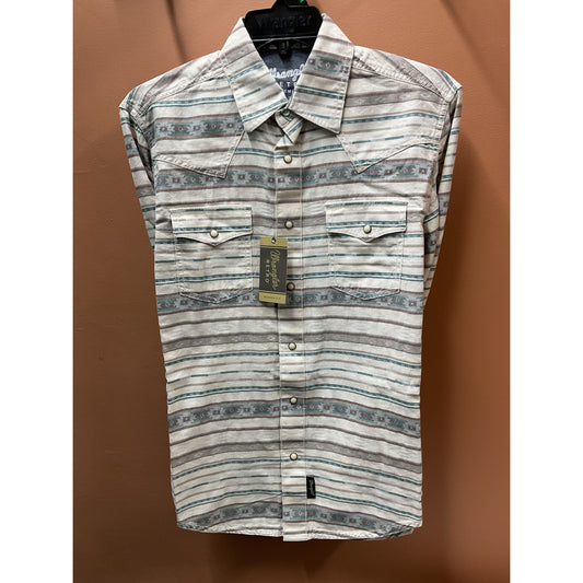 Wrangler Mens Retro® Snap Western Shirt, Navajo Stripe- 112374977