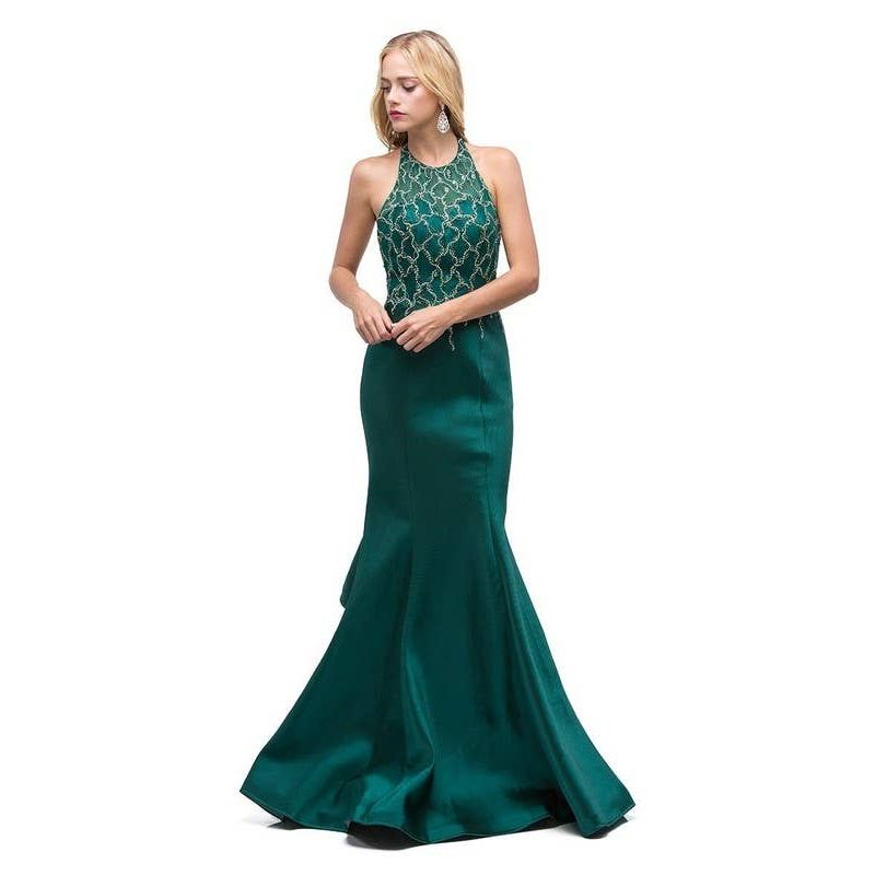 Ruffled Mermaid Skirt Prom Dress