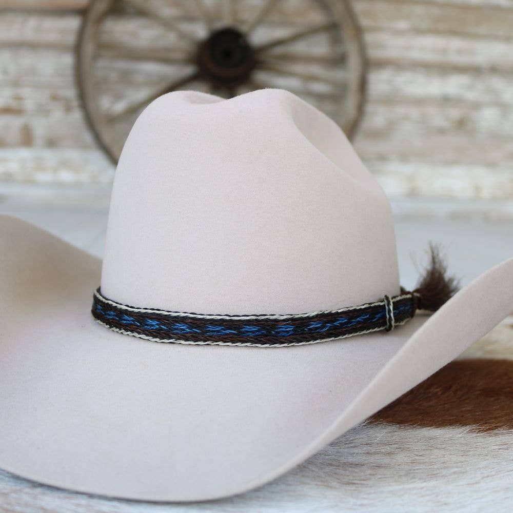 Willow Lane Hat Co. - Horsehair Braided Single Tassel Hat Band - Bandera