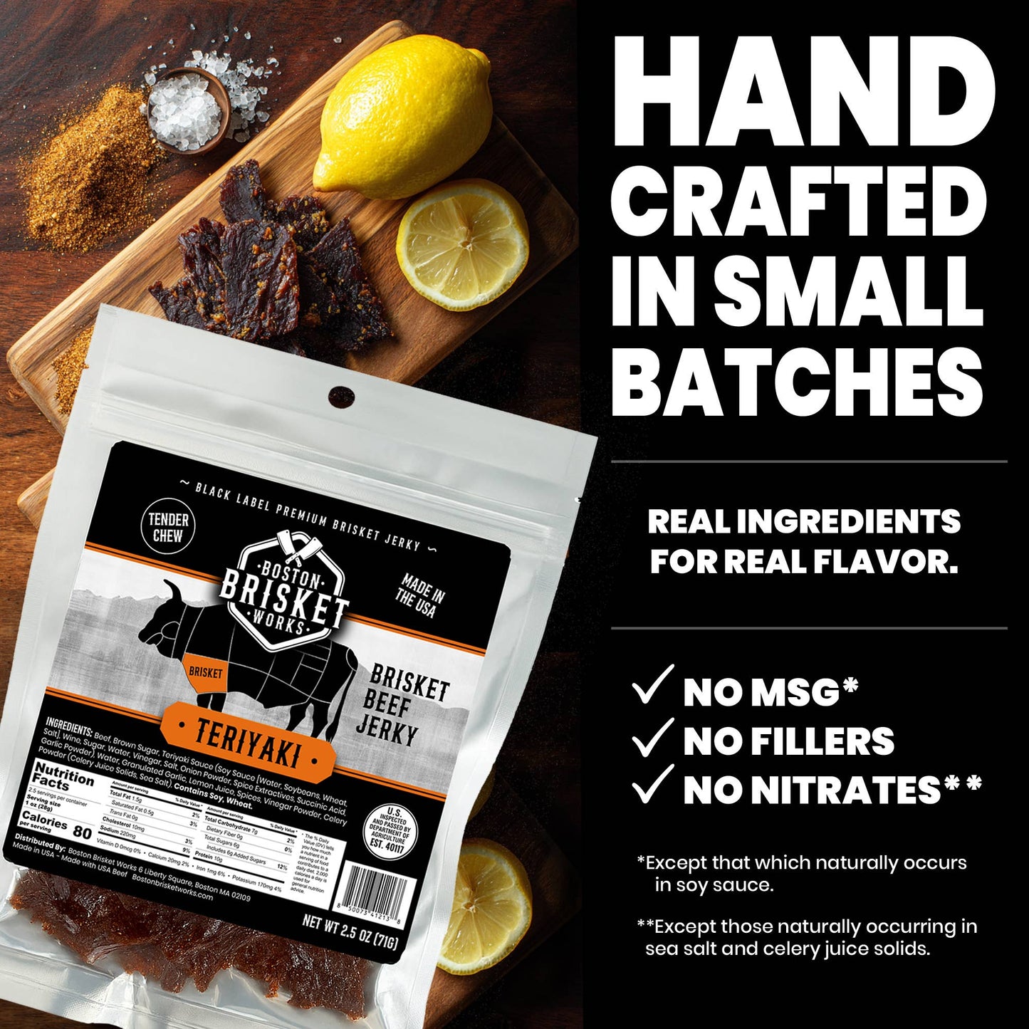 Beef Brisket Jerky "Teriyaki" 71g