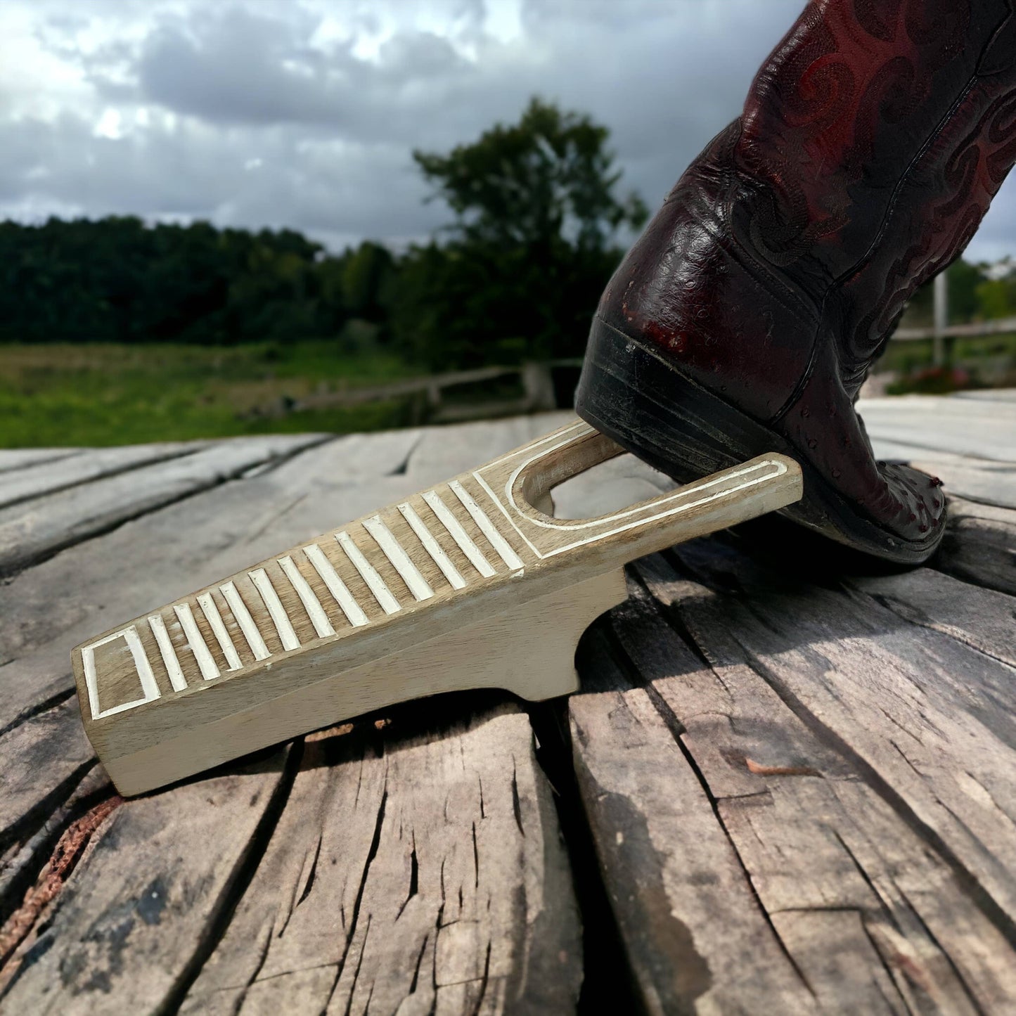 Boca Chica Hand Carved Mango Wood Boot & Shoe Jack