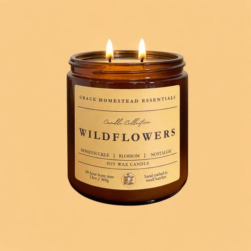 Wildflowers Soy Candle 13oz | Hand Poured Candle