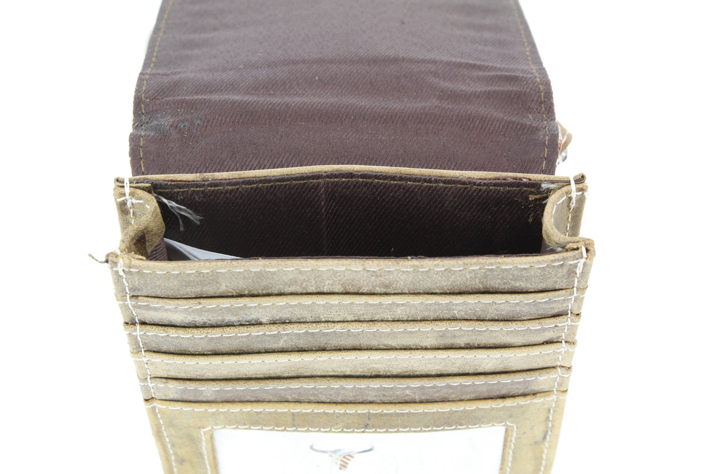 Women Messenger Bag w/ Floral Leaf Embossed Flap AB 01 2508