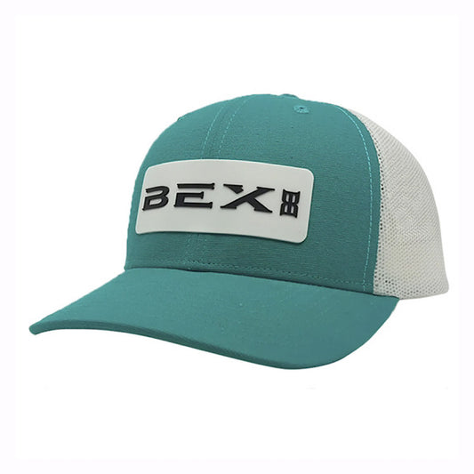 Bex - Marshall Teal & White Snap Back Men’s Ball Cap H0191WTW