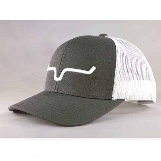 Kimes - Weekly Charcoal & White Snap Back Men’s Ball Cap