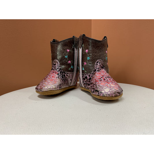 Old West, Poppets, Infant Baby Soft Cowboy Boot, 10140