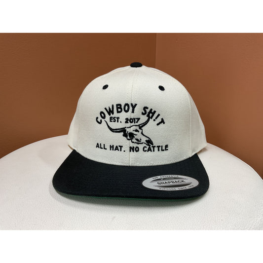 Cowboy Sh*t - Men’s Ball Cap, THE COALDALE, All Natural, Flat Brim, SnapBack 245