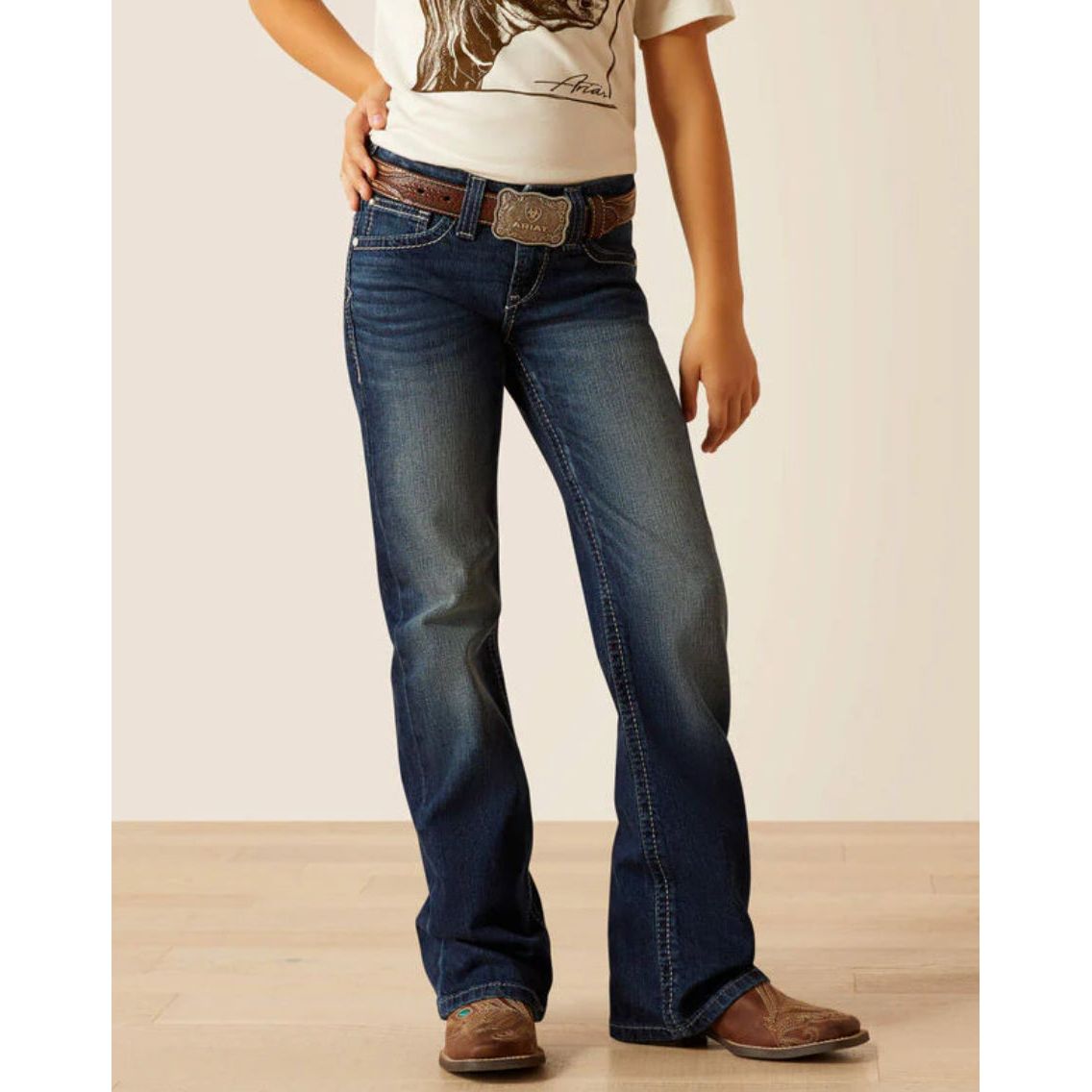 Girls Ariat Ariana Pacific Boot Cut Jeans