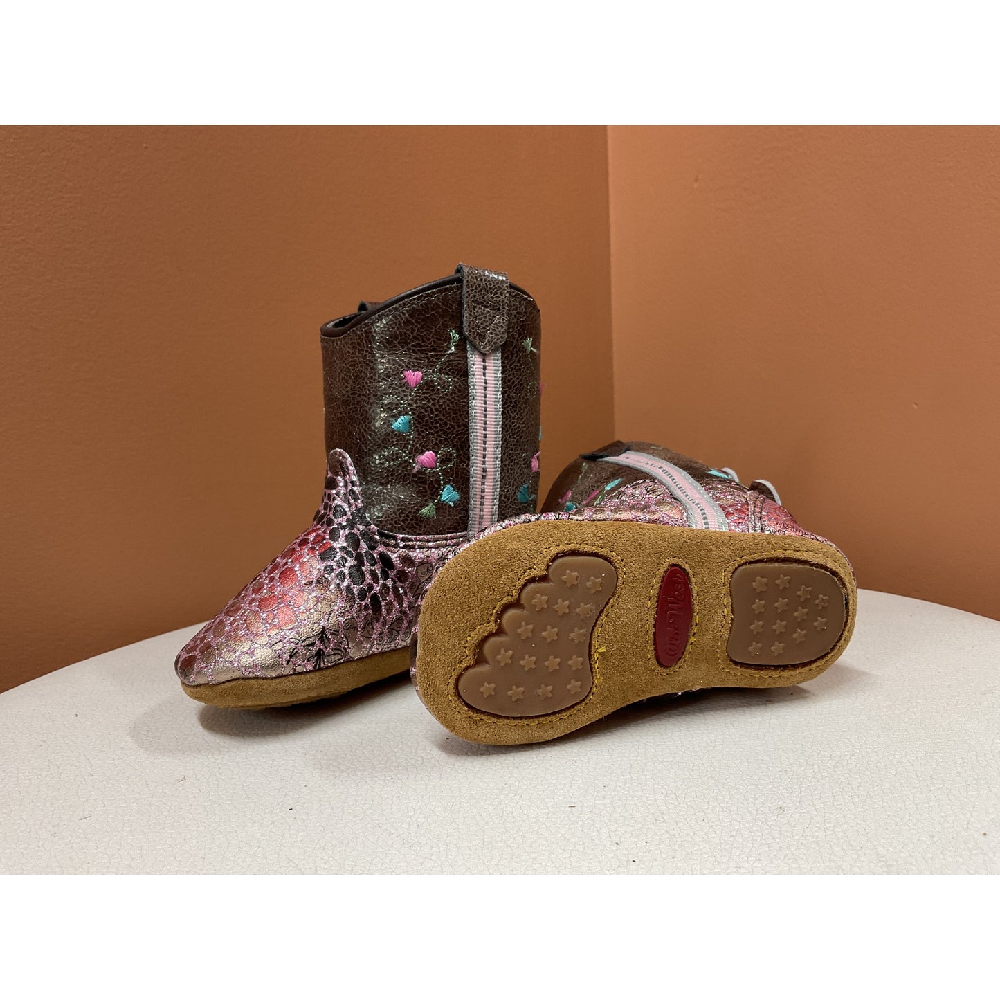Old West, Poppets, Infant Baby Soft Cowboy Boot, 10140