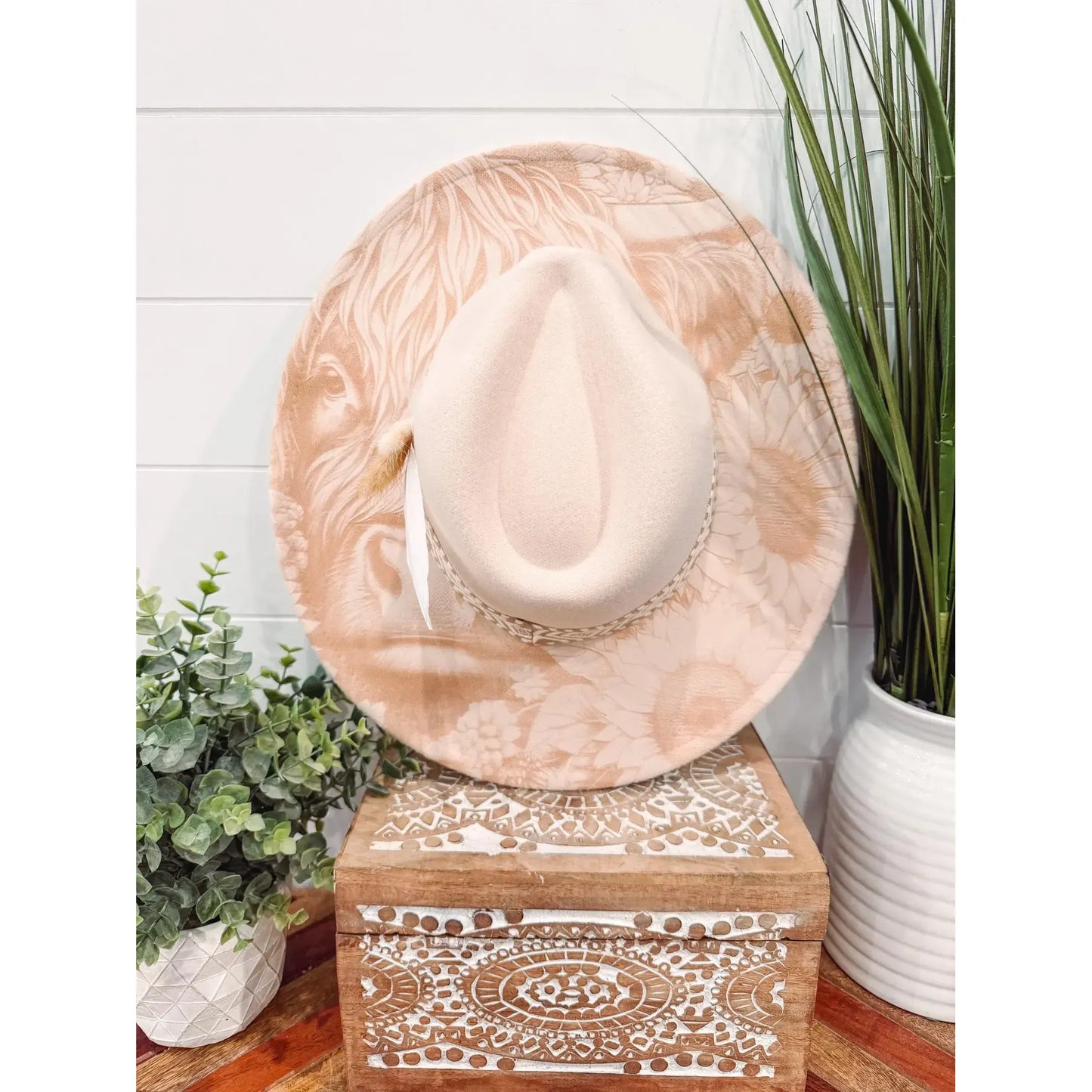Engraved Highland Cow Hat