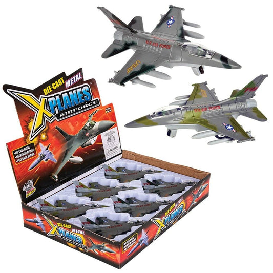 6" DIE-CAST PULL BACK F-16 FIGHTING FALCON