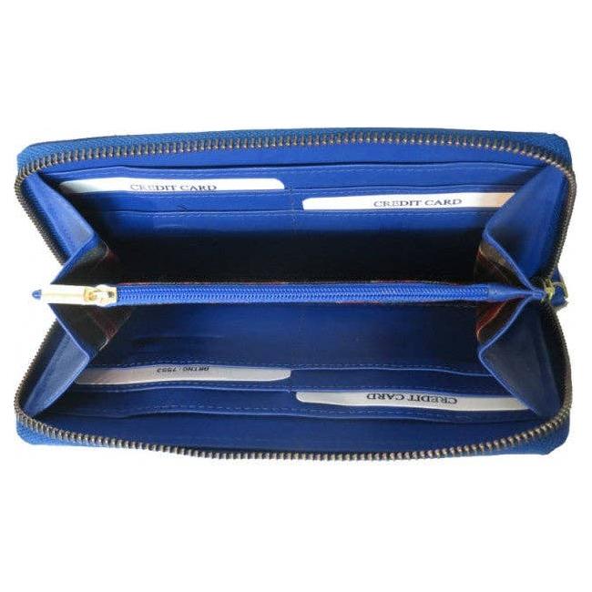 IGI CANADA - Genuine Cowhide Leather Ladies RFID Zip-Around Wallet #7553R