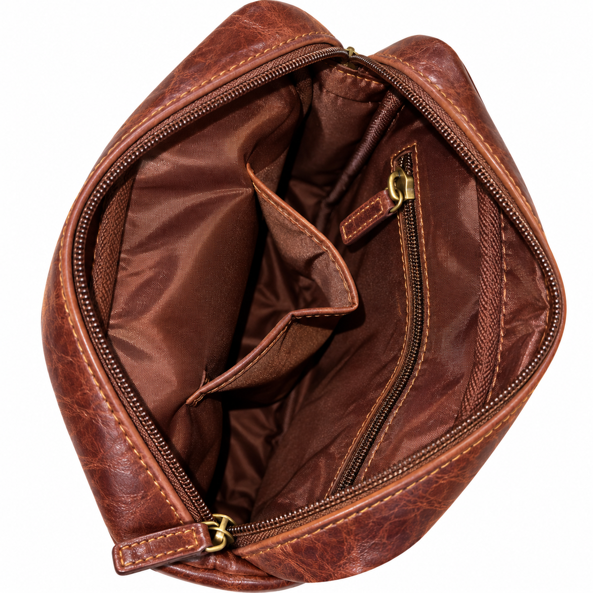 Genuine Leather Crossbody Purse Style – Brown 358