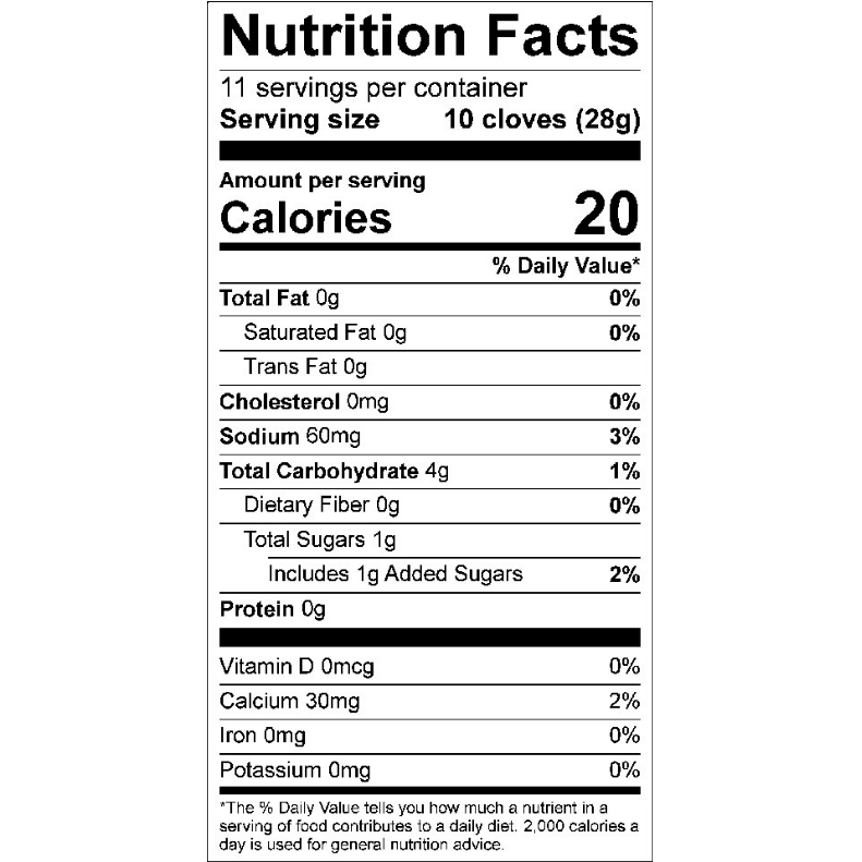Byler's Italian Pickled Garlic, 16 Oz