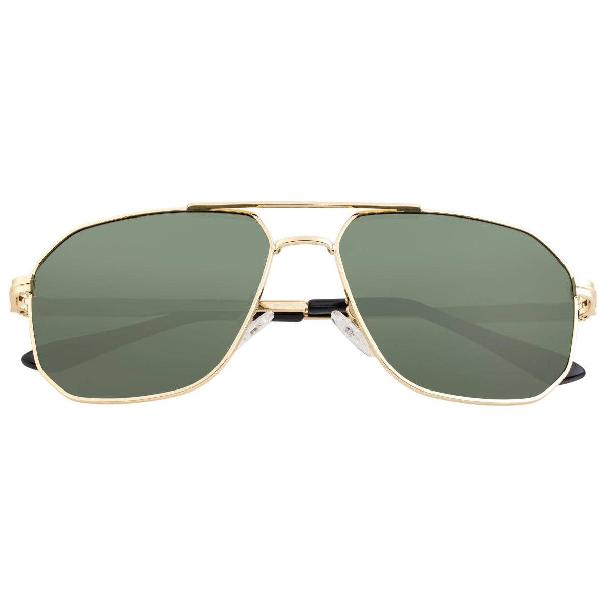 Breed - Breed Norma Stainless Steel Polarized Aviator Sunglasses