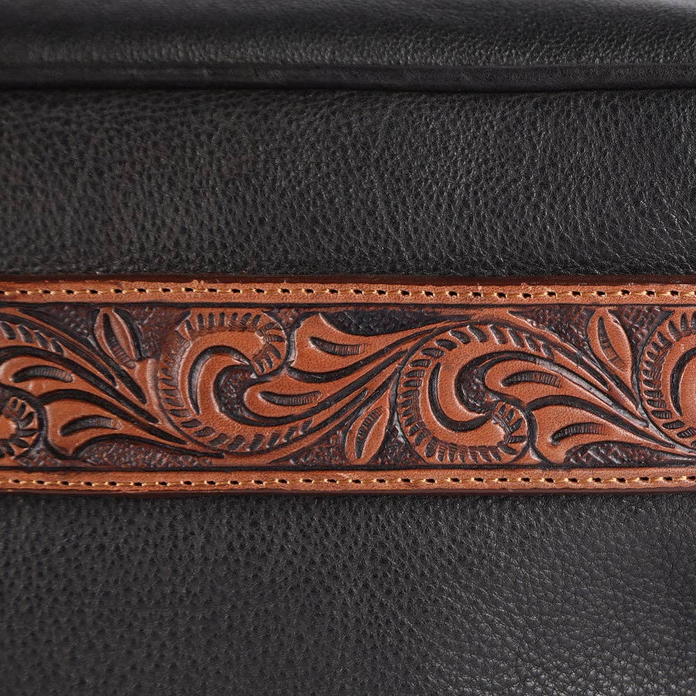 * OHM107 Toiletry Genuine Leather Western Bag