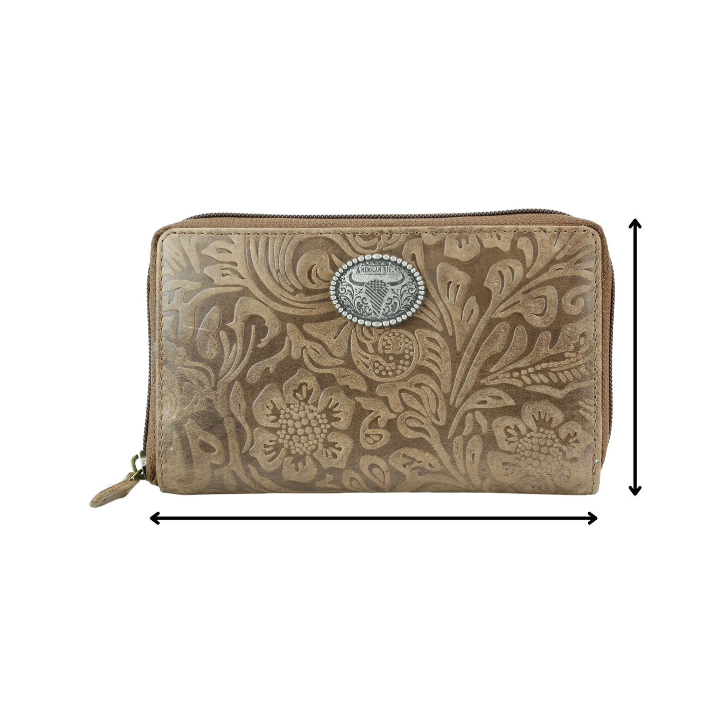Zip Around Filigree Womens Wallet Clutch ABLW 41-25203
