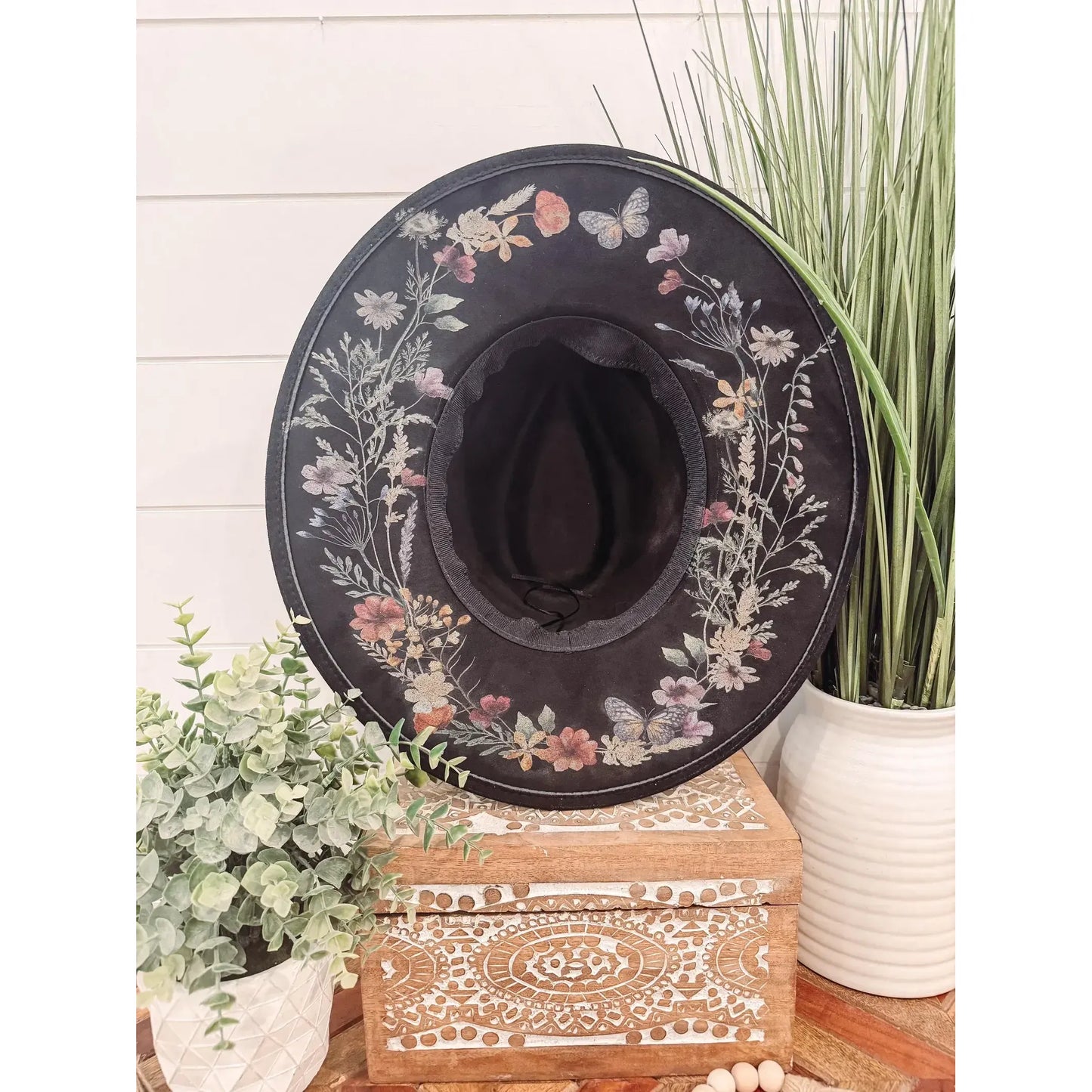 Floral Print Hat