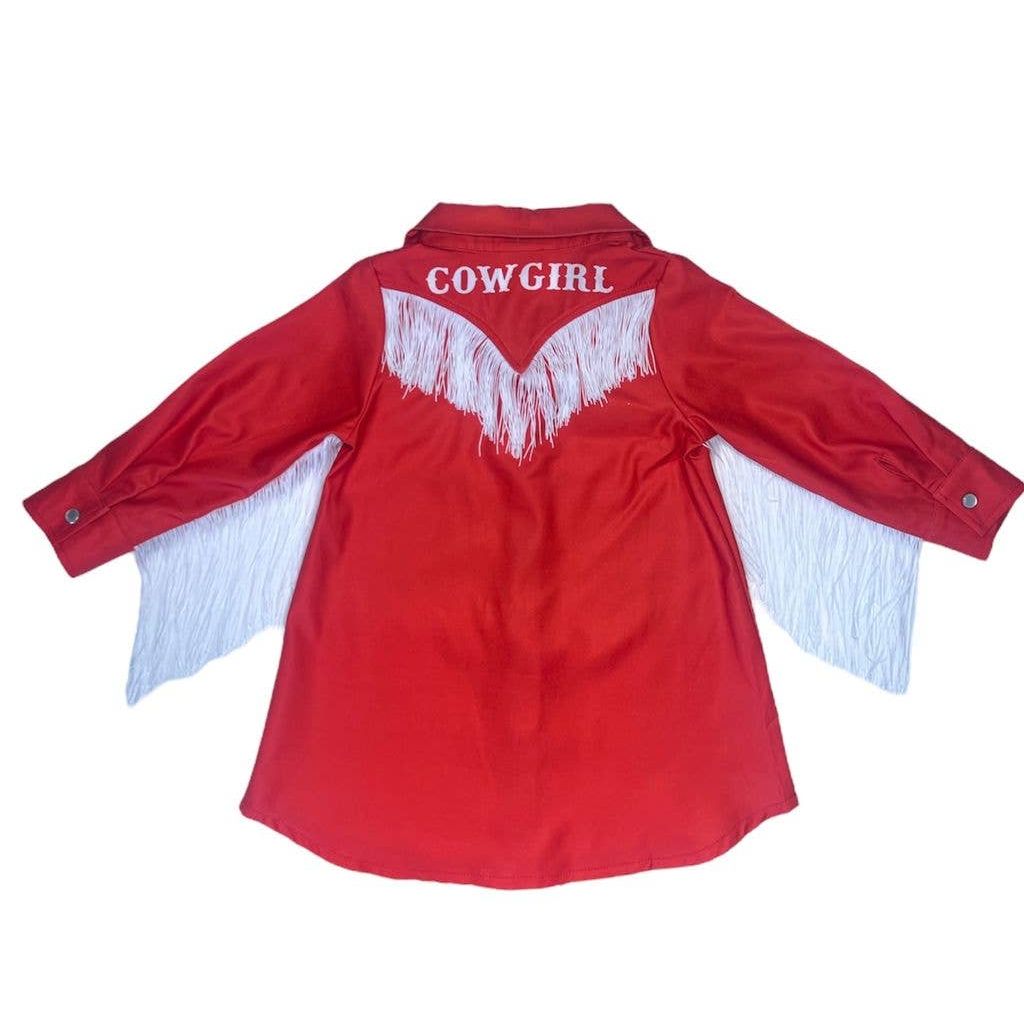Shea Kids Red Cowgirl Vintage Dress VIND05