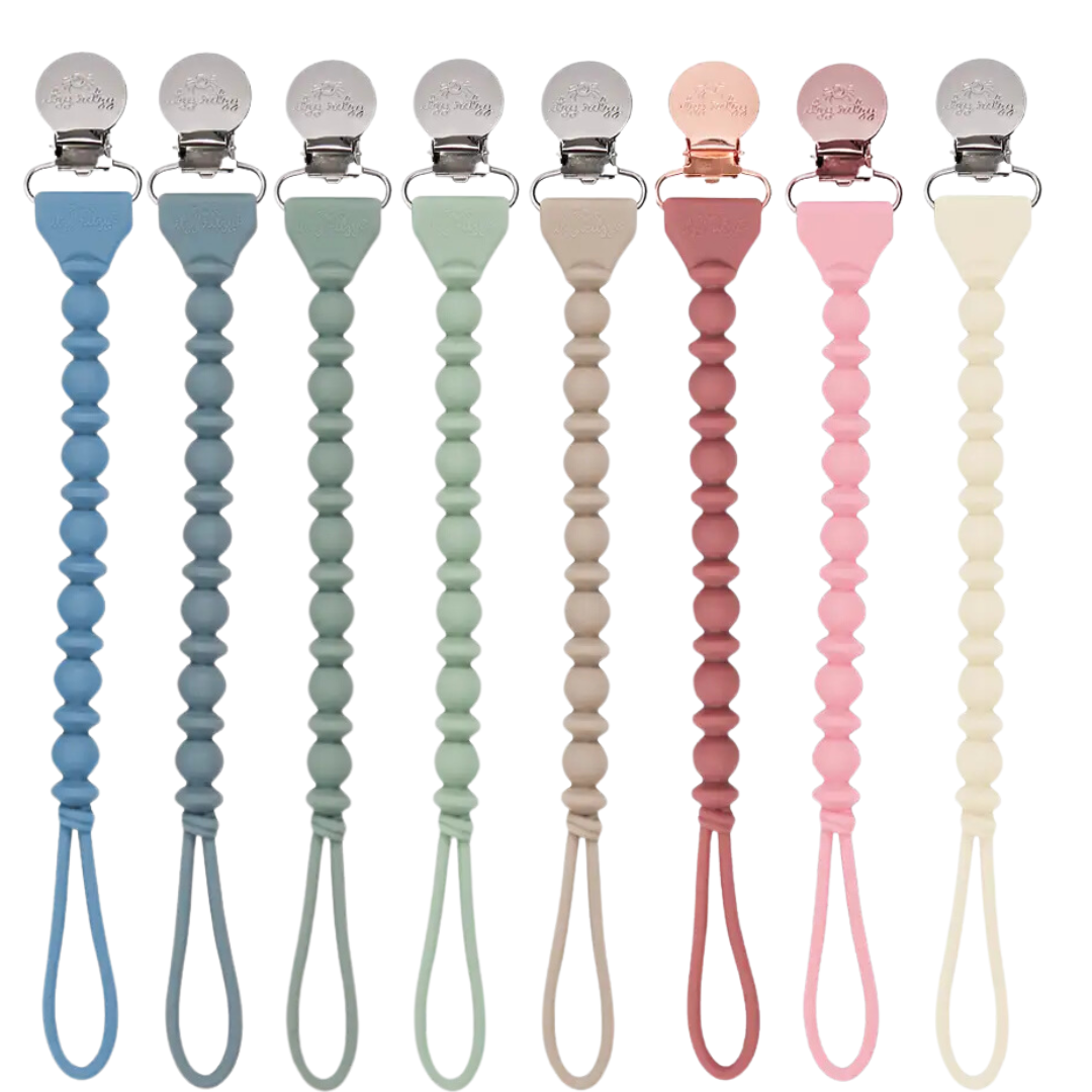 Sweetie Strap™ Silicone One-Piece Pacifier Clips