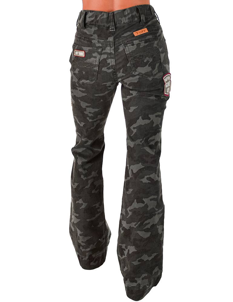 Patched Camo Pull-On Trouser