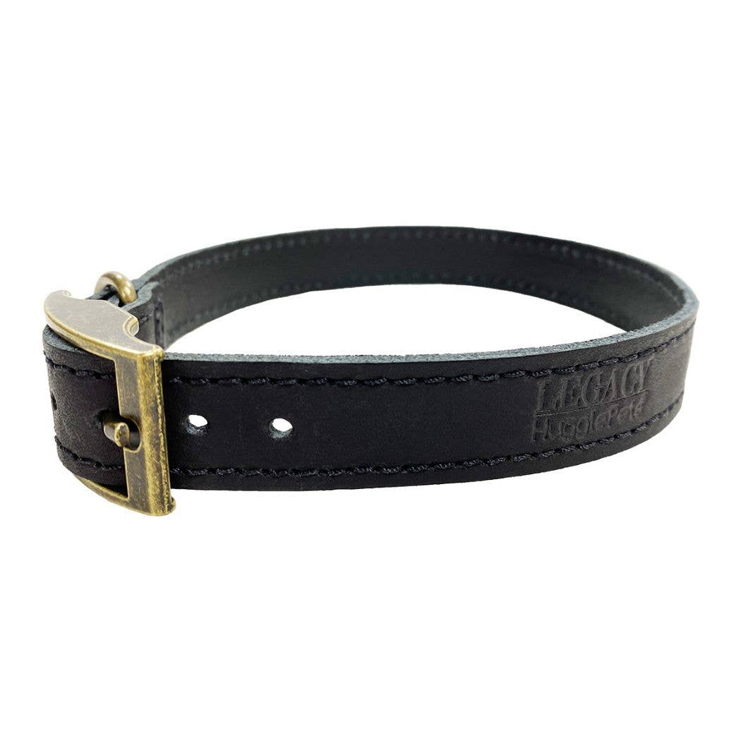 HugglePets Legacy Leather Dog Collar
