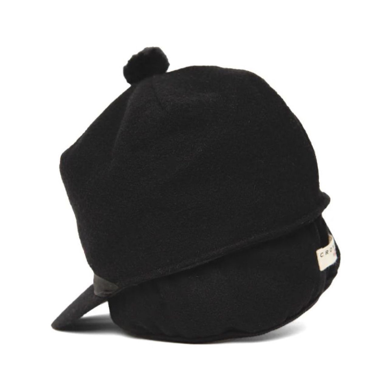 CROWNCAP Wool Blend Melton Stockman Cap with Inner 3/4 earband 1-140