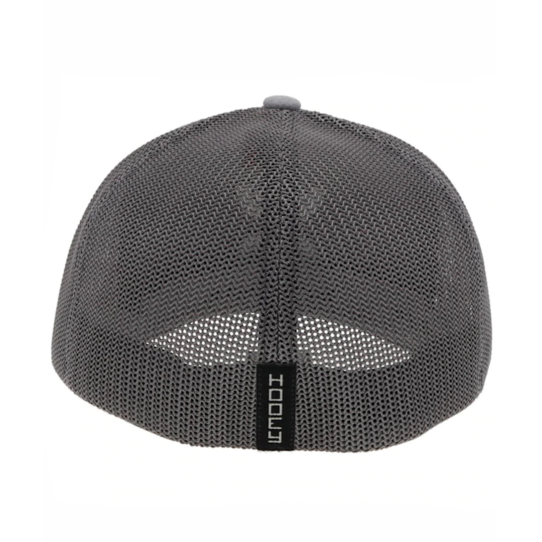 Hooey - Coach Grey Flex Fit Men’s Ball Cap 2212GY-02 (L/XL)