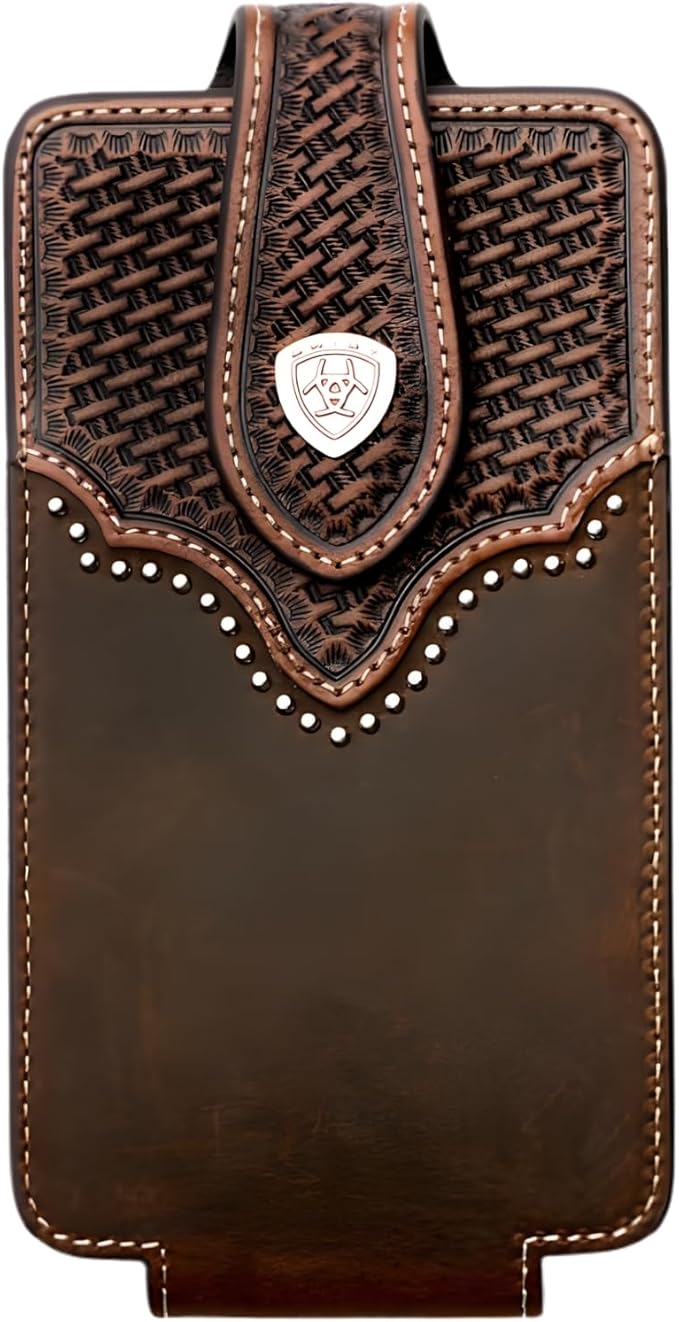 Ariat Basketweave Sunburst Cell Phone Case, Brown, A0603902