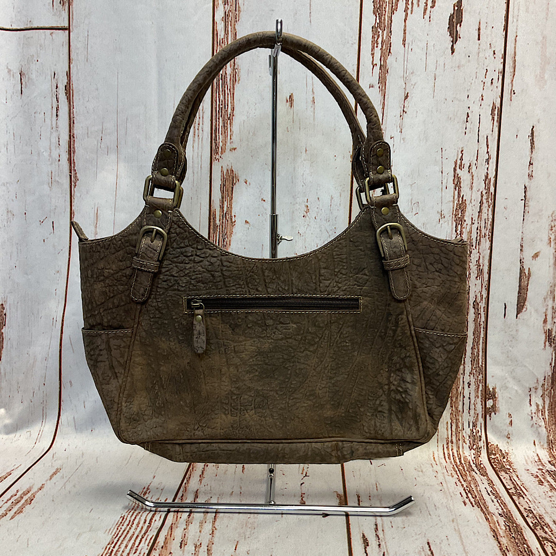 Myra Bag - Pecos Hand Pattern Leather & Hairon Handbag S-7493