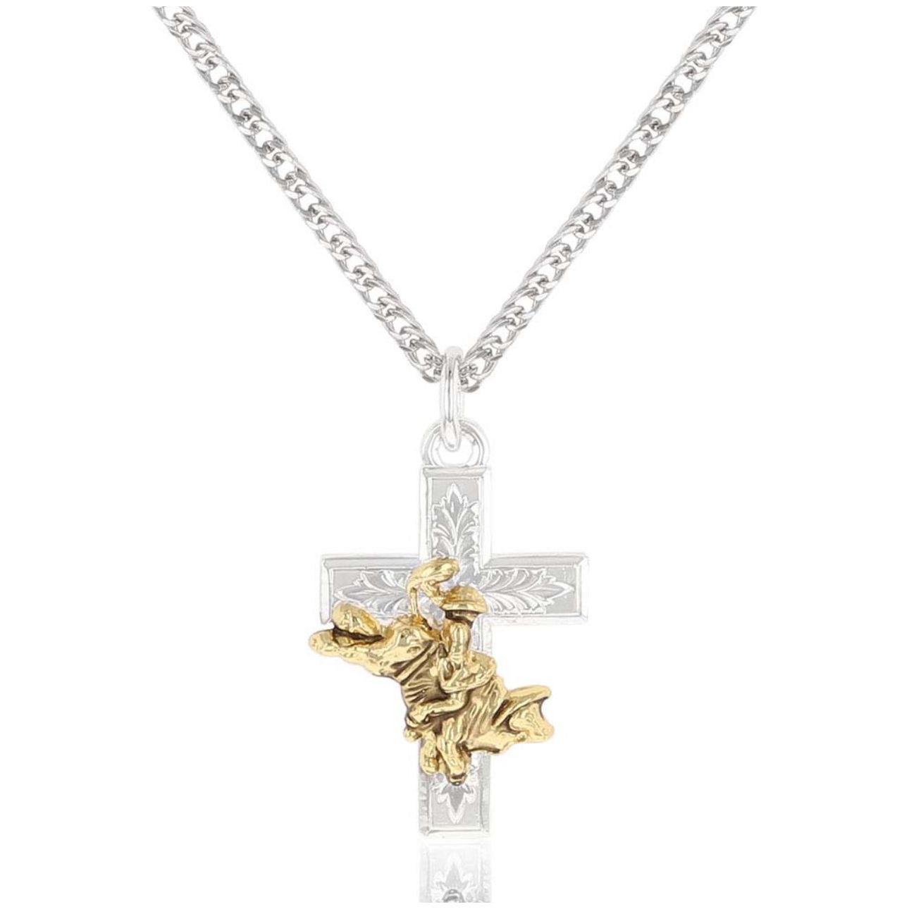 Bullrider Cross Necklace